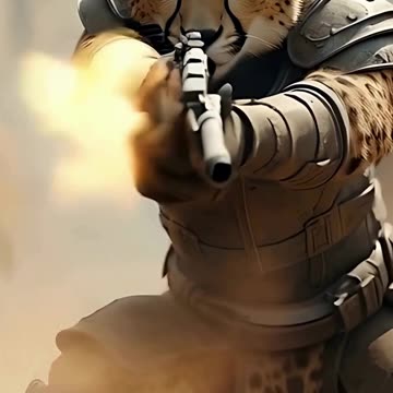 AI-generated Commando Cheetah video #ai