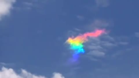 Colors Appear in the Sky of Ribeirao Claro Due to Cloud Iridescence