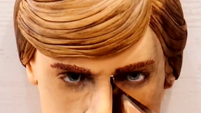 Luke Skywalker STAR WARS Cake | Incredible Realistic Cake Art | #shorts