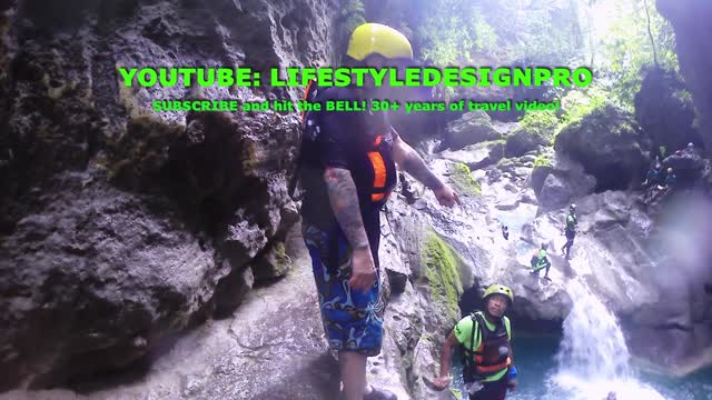 A short teaser clip for YT - canyoneering by Kawasan falls