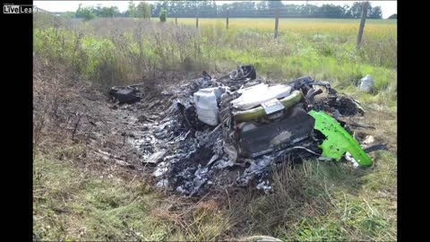 Esto ocurre cuando choca un Lamborghini a 312 km/h