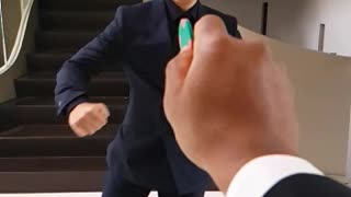 Ninja Bottle Cap Challenge In A Suit