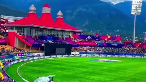 Dharamsala stadium 🏟️ after and before scene