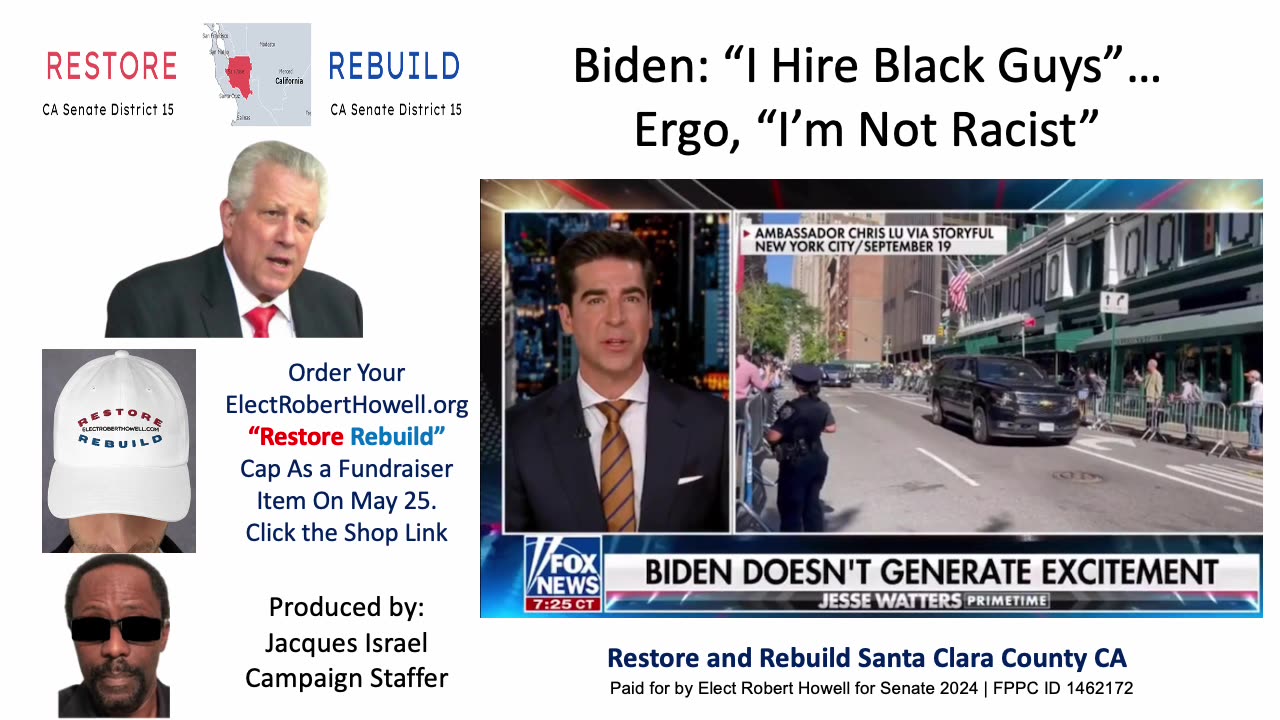 Biden in Atlanta at HBCU Morehouse University: "I Hire Black Guys"...Ergo, "I'm Not Racist"