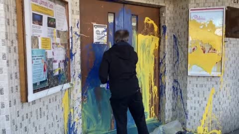 Vandalism at Russian Community Center