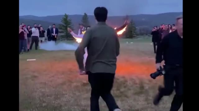 The wonderful wedding shoot with fire