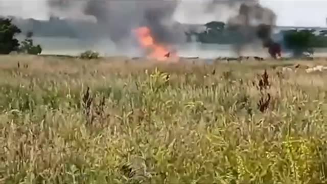 Armored explodes after being hit.