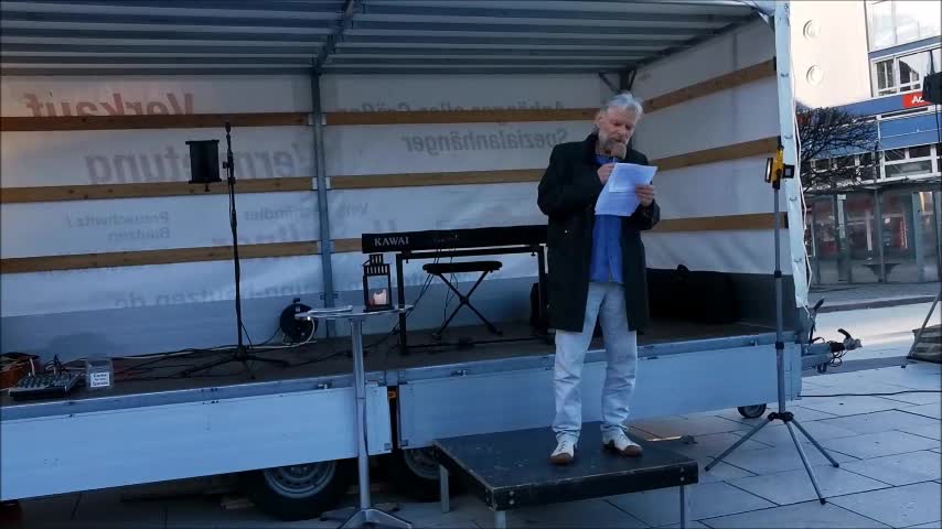 Reden Veranstalter, offenes Bürgermikrofon MICHAEL - 63. MAHNWACHE - BAUTZEN, 18 04 2022
