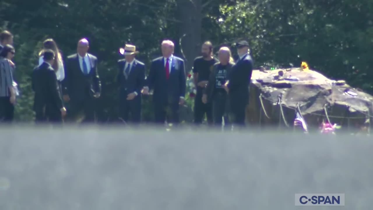 Donald Trump Participates in Wreath-Laying Ceremony at Flight 93 Memorial