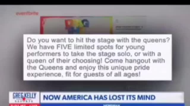 Children at a drag queen show, this is not okay they want to normalize for the children.