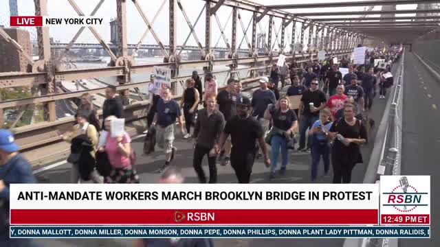 NYC Workers Anti-Mandate - March For Choice, LIVE from NYC 10/25/21