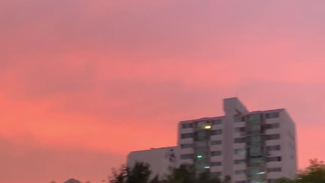 Amazing pink sky