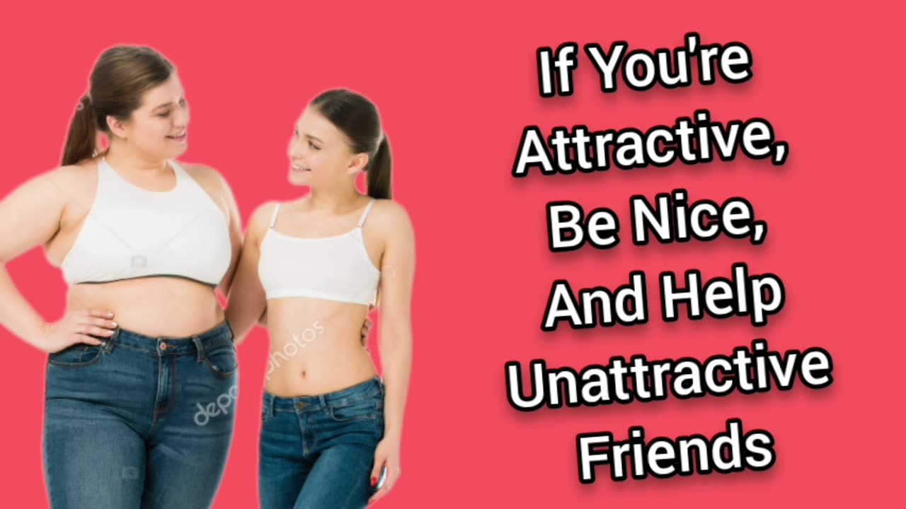 If You're Attractive, Be Nice, Help The Unattractive