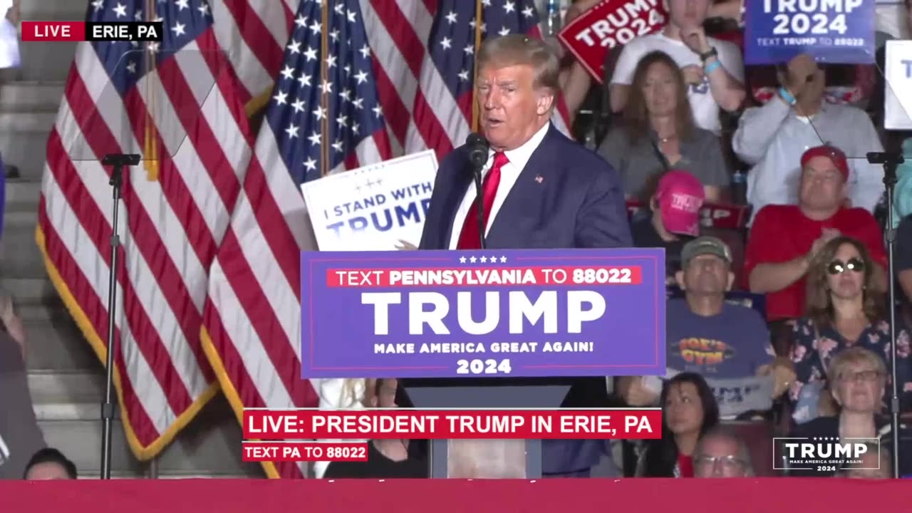 Trump Rally in Erie Pennsylvania- July 29, 2023