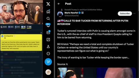 Putin & Tucker Meltdown ReeEEeE Stream 02-04-24