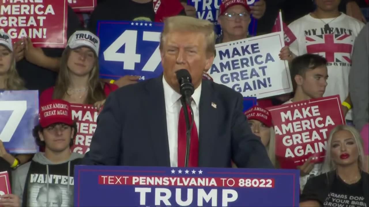 Former President Trump Campaigns in Reading, Pennsylvania - October 9, 2024