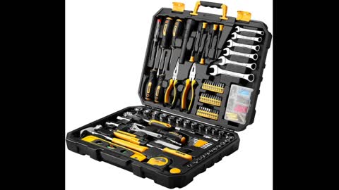 Review: DEKOPRO 198 Piece Home Repair Tool Kit, Wrench Plastic Toolbox with General Household H...