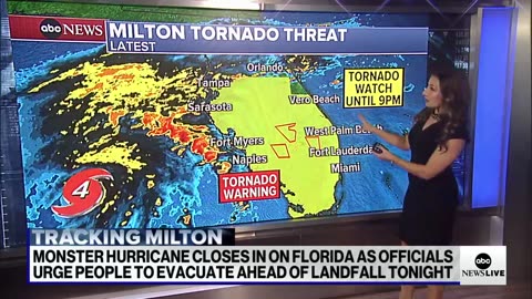 Hurricane Milton spawns tornadoes in southern Florida