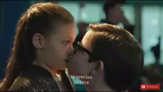 Lucky Girl | Cute little Boy first kiss WhatsApp Status