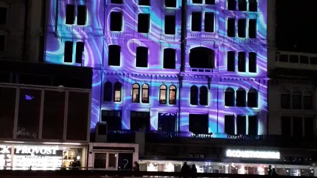 Light festival december 2020 Lausanne Switzerland