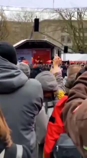 Olaf is greeted by his adoring fans in Essen, Germany.