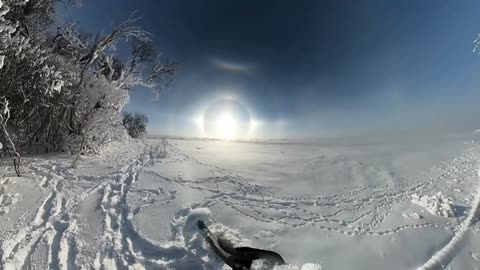 The "magic sun" rainbow is very rare