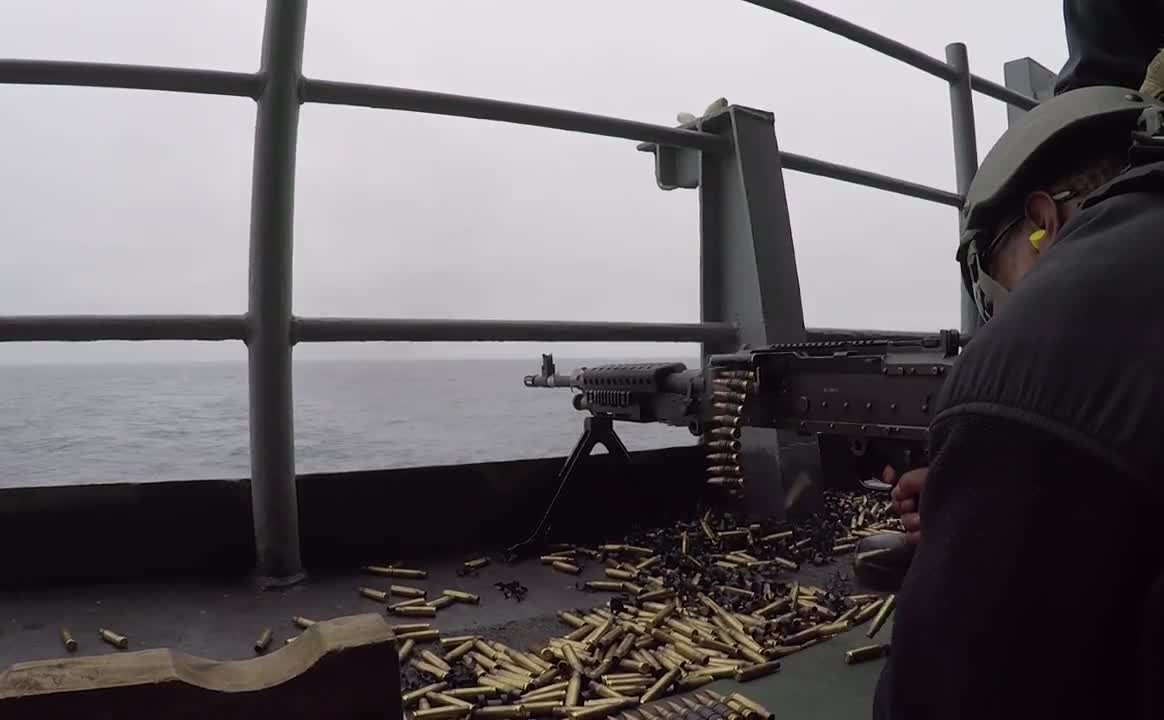 USS Carl Vinson Machine Gun Shoot