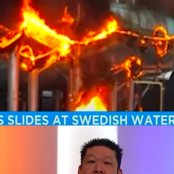 Water Part In Sweden Catches Fire In The Winter