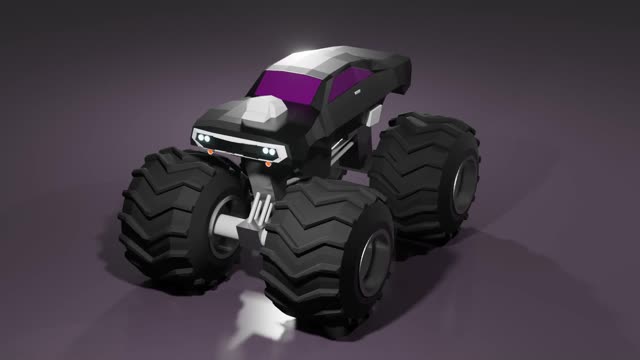 3D Model - '70 Dodge Charger Monster Truck