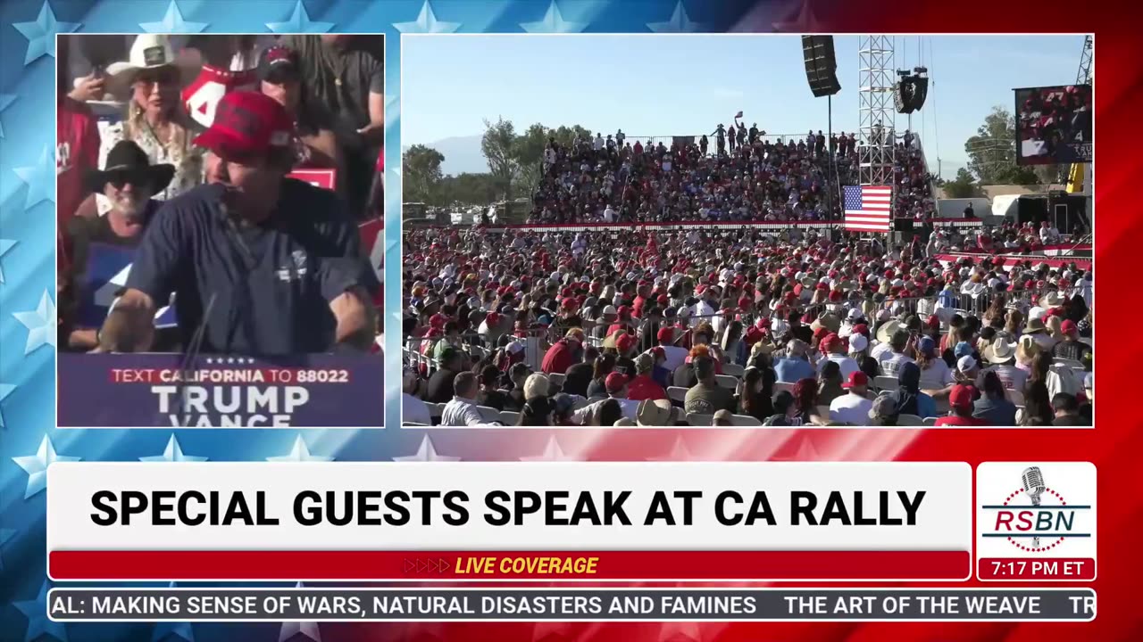 Dennis Quaid at Coachella Rally