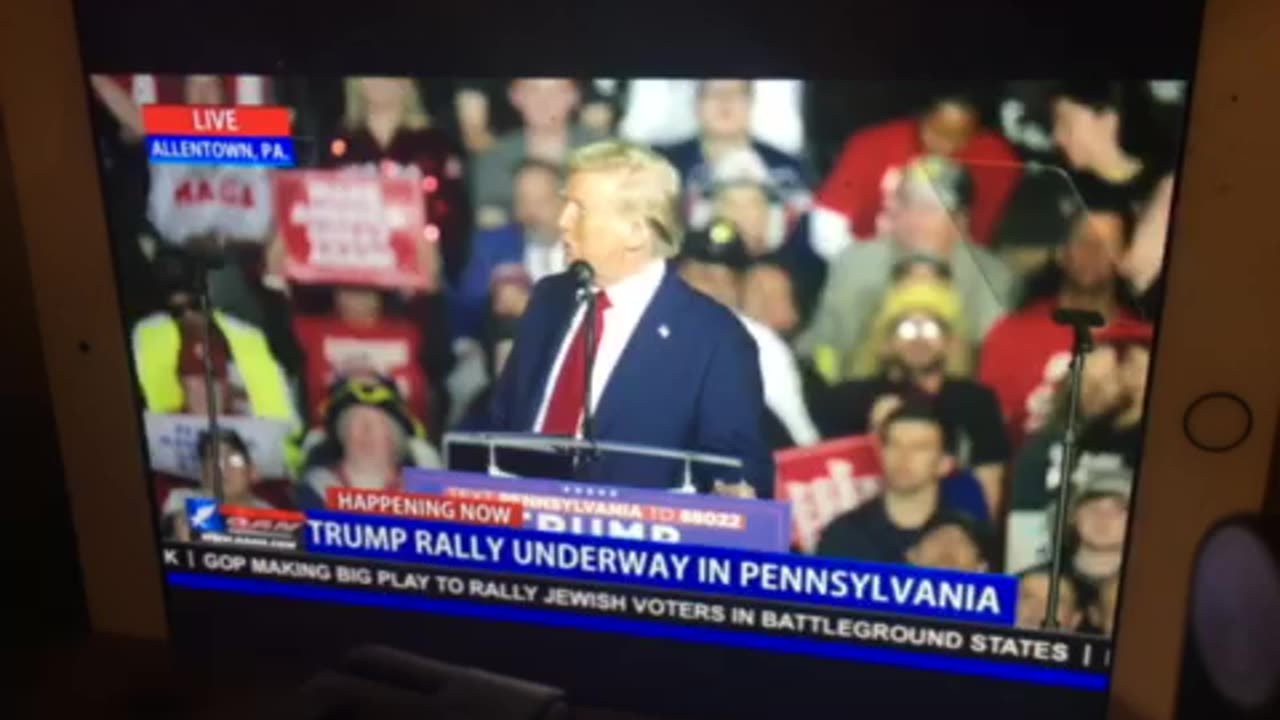 🦅 OANN red zone yard line Pennsylvania/ Allentown rally Tuesday 08:10 pm