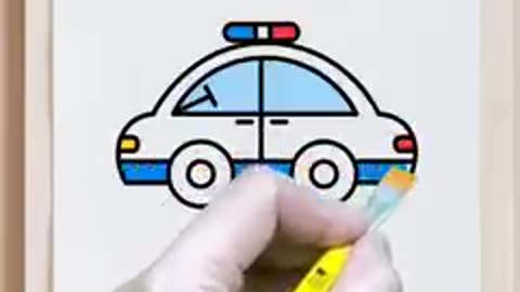 How to Draw a Police Car | Beautiful Car draw