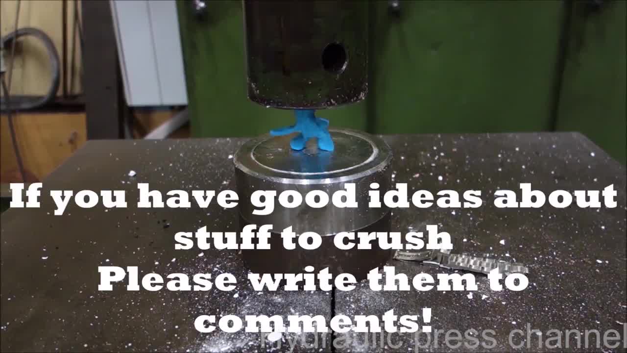 Crushing Adamantium with Hydraulic Press