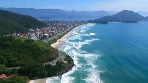 Brazilian beaches in the state of São Paulo, Ubatuba, and Alagoas, beautiful places.