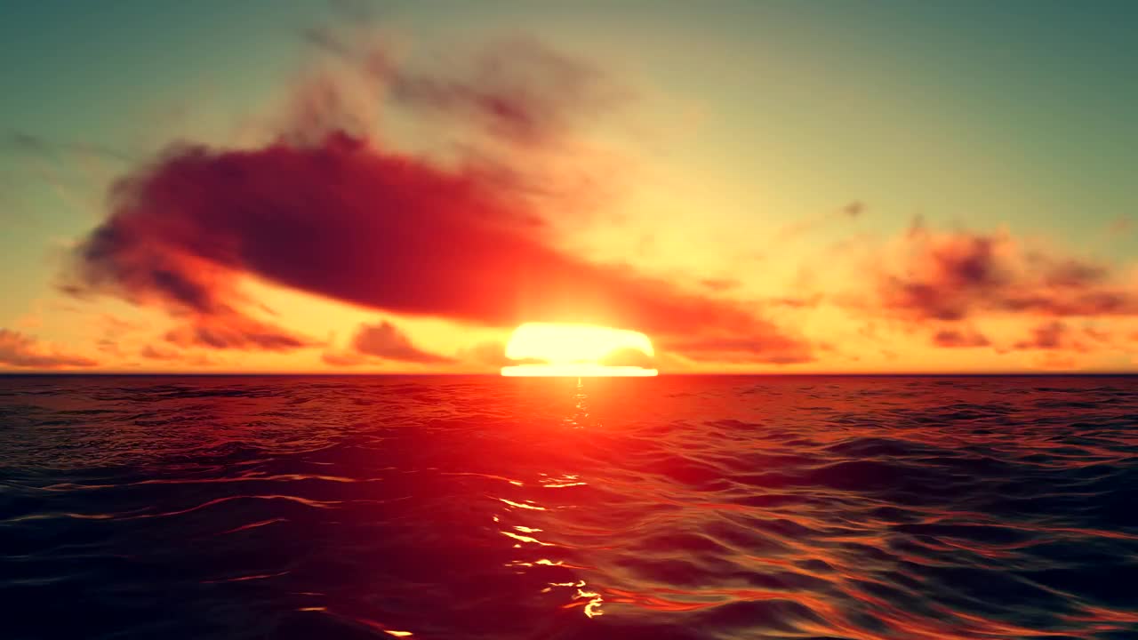 Beautiful view of the sunset