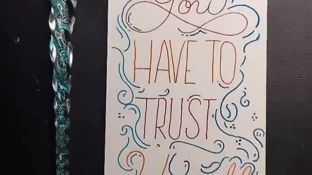 Trust yourself