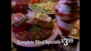 January 12, 1988 - $3.99 Complete Meal Specials at Ponderosa