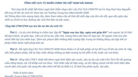 Nói Chuyện Với Du Sinh Và Dư Luận Viên-Hãy Văn Minh Và Mở Mắt