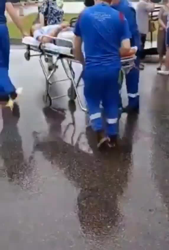 MAN CONVULSING after getting the JAB as others wait for their INJECTION