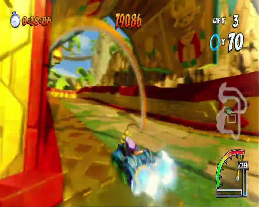 Papu's Pyramid Ring Rally Gameplay - Crash Team Racing Nitro Fueled