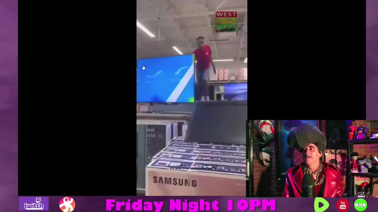 Autistic Child Destroys Entire Sam's Club TV Display As Employees Watch