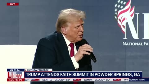 Donald Trump speaks at faith summit in battleground Georgia - October 28, 2024