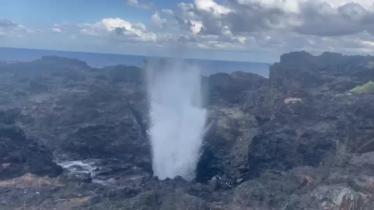 Kaima blowhole view -where the sea makes a noise