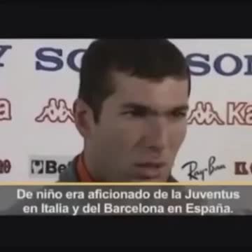 VIDEO: Zidane saying Barcelona is his Favourite team in Spain when he was at Juventus!