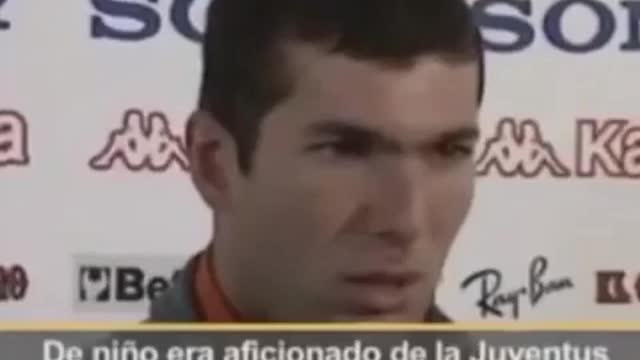 VIDEO: Zidane saying Barcelona is his Favourite team in Spain when he was at Juventus!