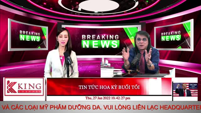 TIN TỨC HOA KỲ BUỔI TỐI - 01/27/2022 - KINGmedia Channel