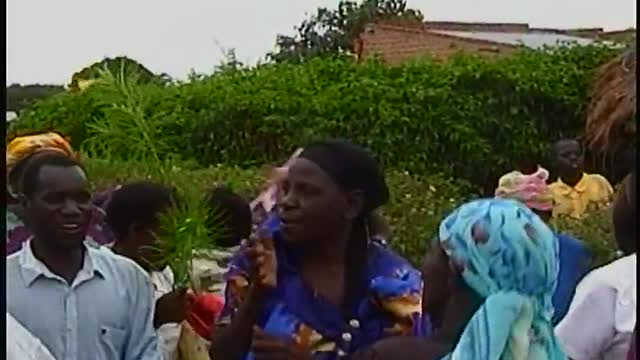 Driving into the Village at Akadot Uganda to preach,