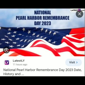 Today is pearl harbor day 12/7/23
