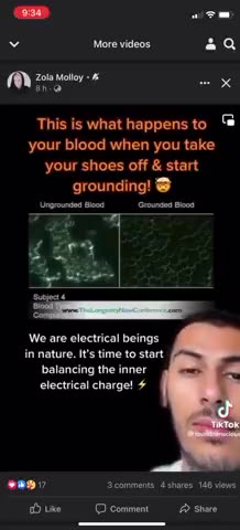 THIS IS WHATS HAPPENS TO YOUR BLOOD WHEN YOU TAKE YOUR SHOES OFF AND START GROUNDING TO EARTH