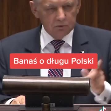 Banaś zadłużenie Polski